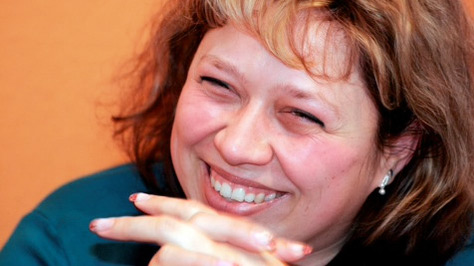 lachende Frau